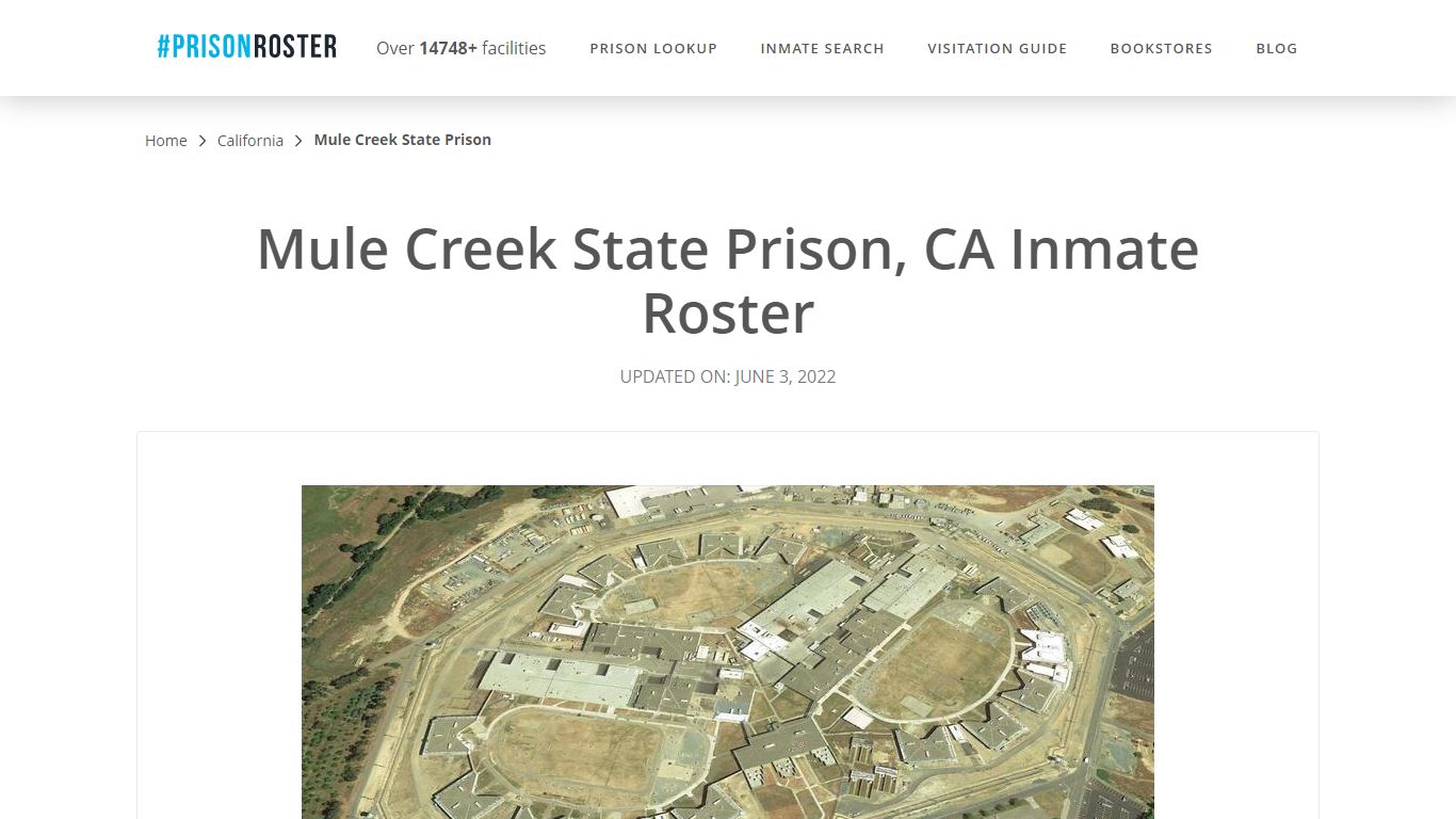 Mule Creek State Prison, CA Inmate Roster