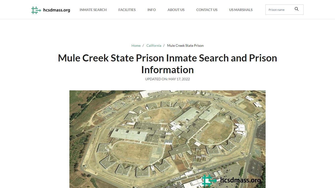 Mule Creek State Prison Inmate Search, Visitation, Phone ...